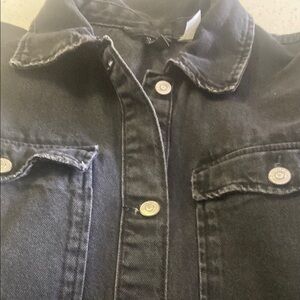 H&M Charcoal Denim Jacket